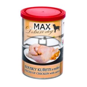 מזון רטוב חתיכות עוף שלם וגזר