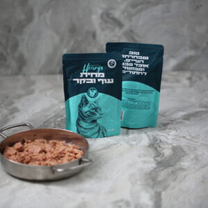 מחית עוף ובקר לחתול