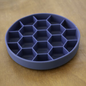 קערת האכלה איטית כחול כהה כוורת