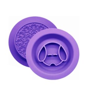 קערת האכלה דו צדדית סגול